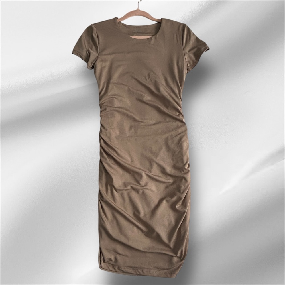 Elegant Tan Women's Dress